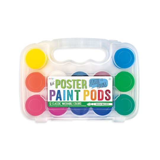 OOLY Classic Colors Lil&#x27; Paint Pods Poster Paints, 13ct.